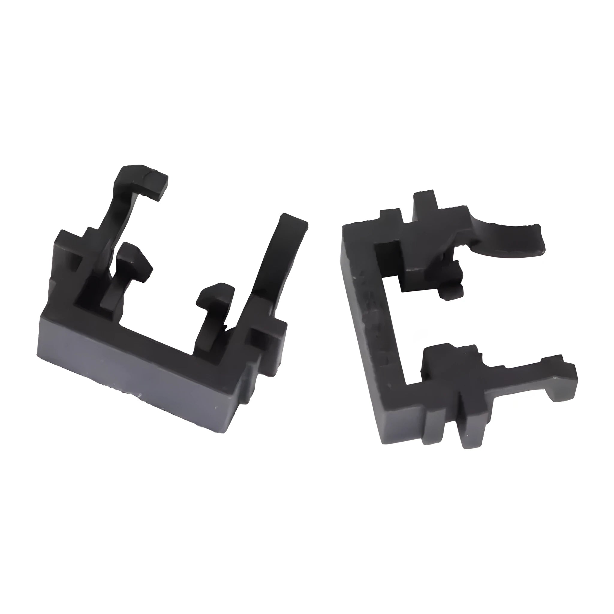 Black plastic LED headlight conversion holder bracket for Ford Focus Mondeo Fiesta vehicles