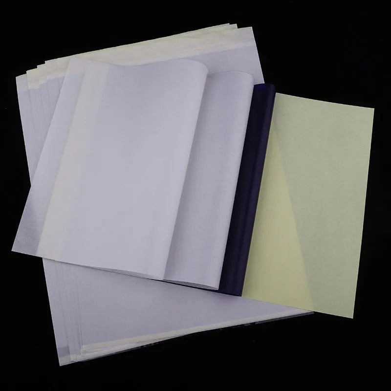 A4 tattoo transfer paper packs for creating stencils with transfer gel