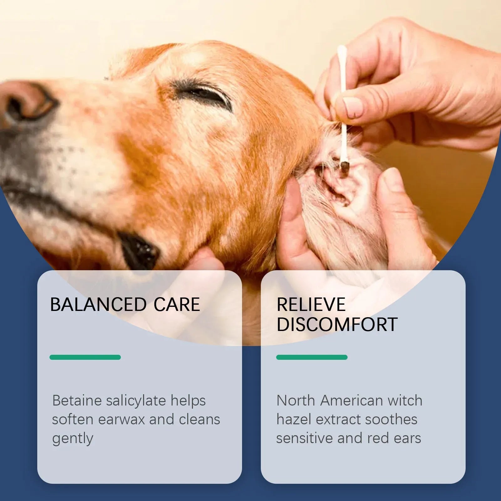 100ml cat and dog veterinary formula ear cleaner bottle for gentle earwax removal