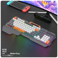 Wired gaming keyboard and mouse bundle with backlit keys in blue colour option