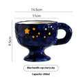 Hand-pinched irregular ceramic mug in solid colour with modern simple design
