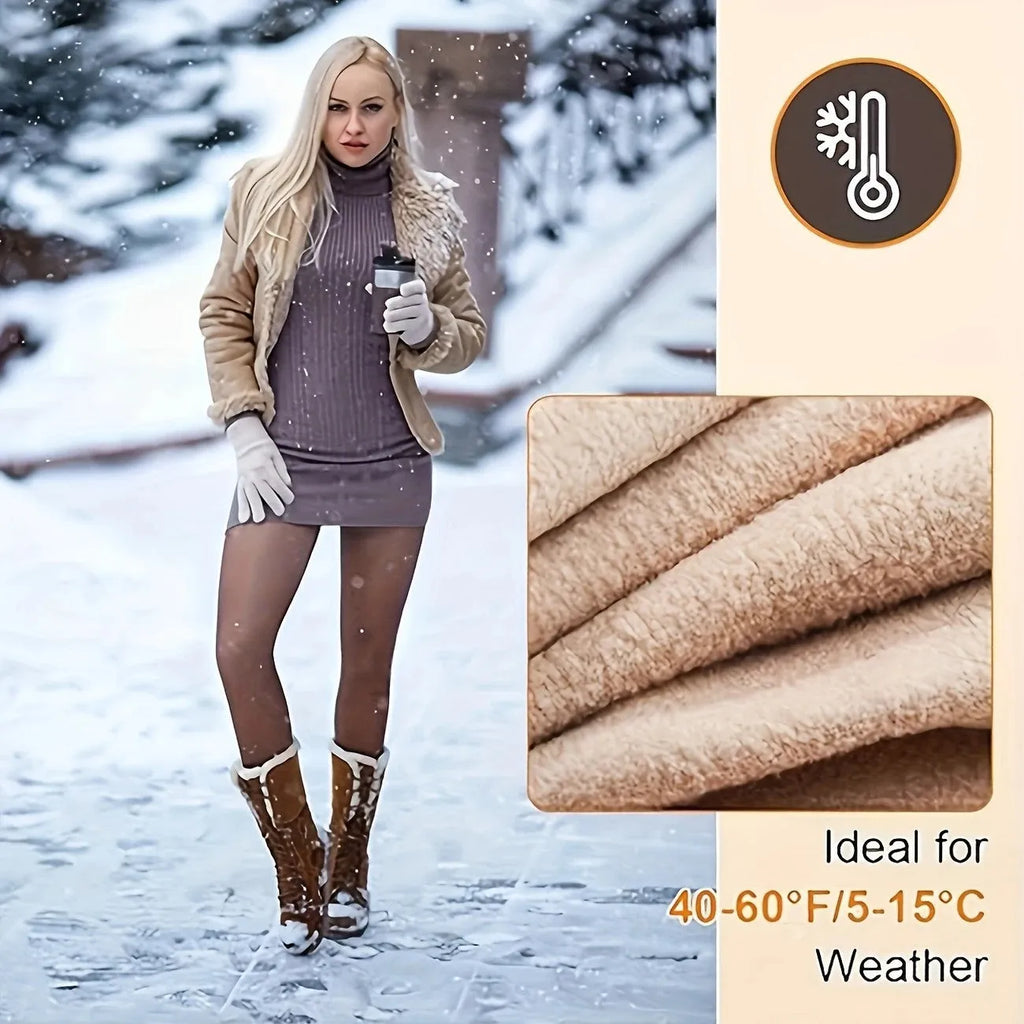 Women's anti-snagging thermal leggings in multiple styles with wool lining thickness options