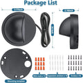 Compact outdoor step light with aluminum and PC body for garden paths