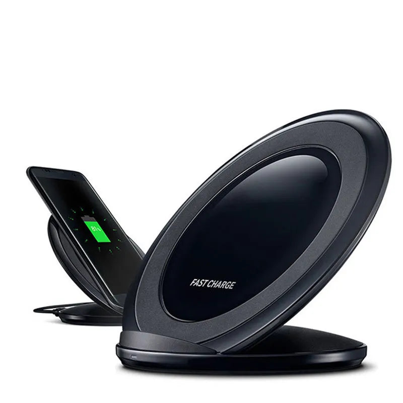 Qi wireless fast charger for Samsung Galaxy Note Edge in black or white with USB connection