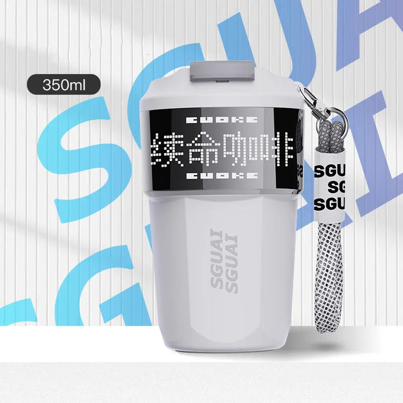 316 stainless steel portable coffee cup with 50mL capacity in Japanese minimalist style