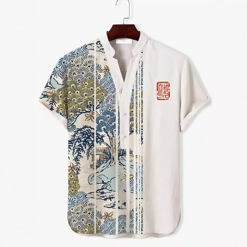 Short sleeve t-shirt with a digital animal print design, available in multiple colours and sizes up to 5XL.