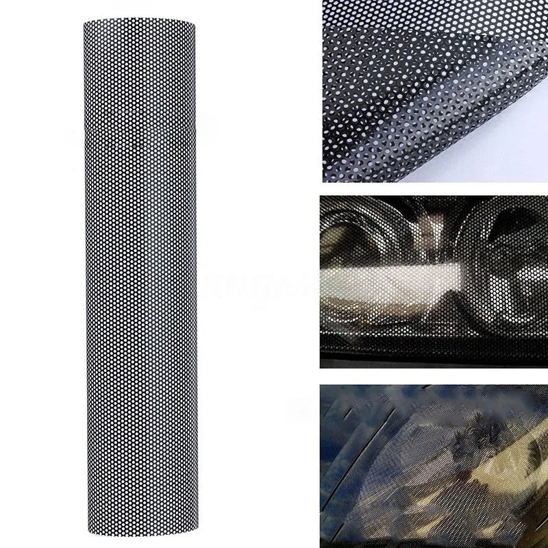 30cm by 106cm plastic automotive colour changing perforated mesh film for vehicle customisation
