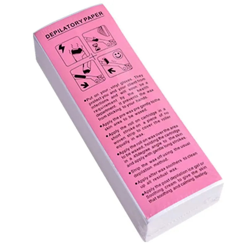 Pack of non-woven fabric hair removal waxing strips for body waxing