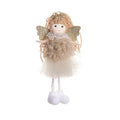 Cloth Christmas angel girl pendant hair accessory for high ponytails in three colour variations