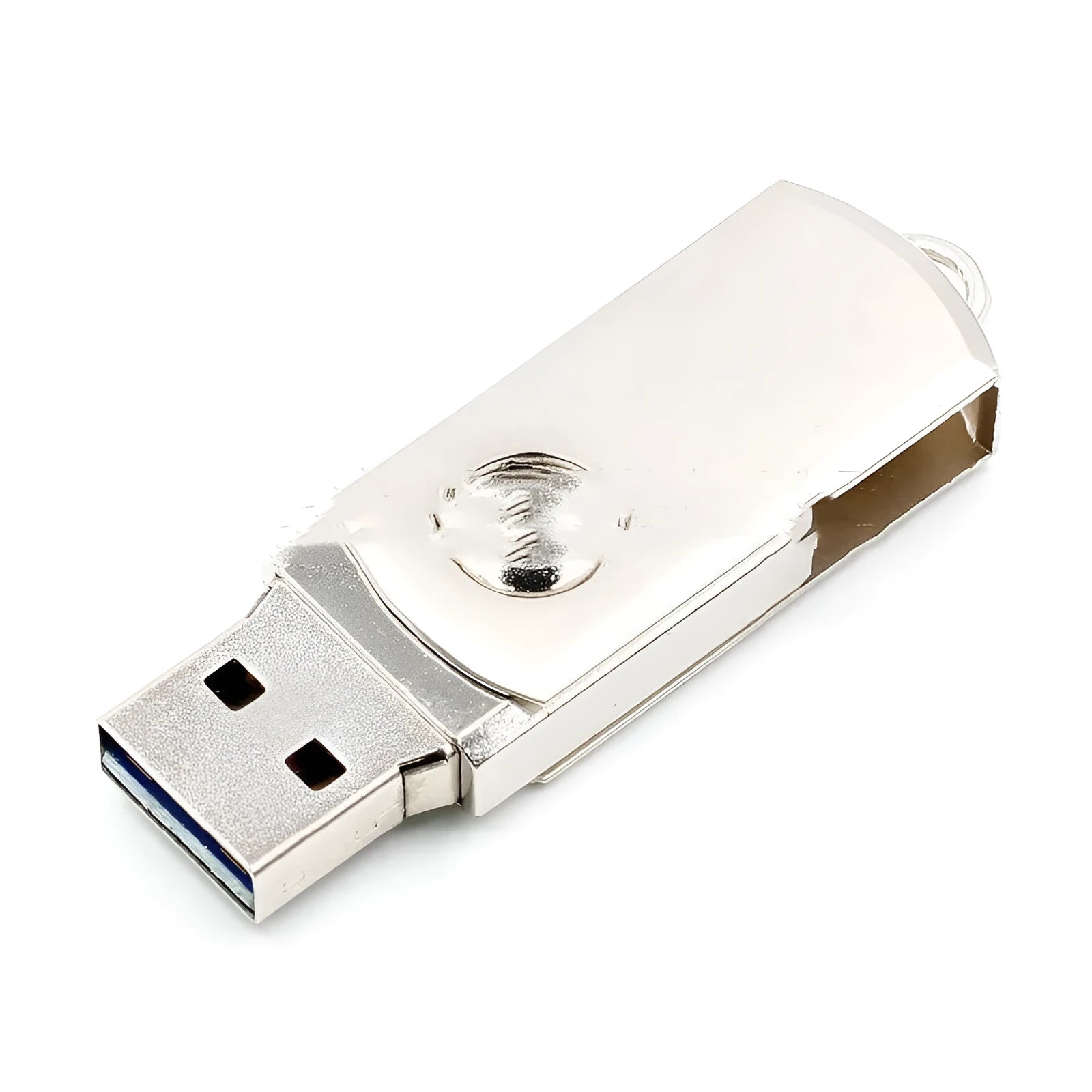 Compact 50mm USB programmer for ATMEGA32U4 microcontroller development