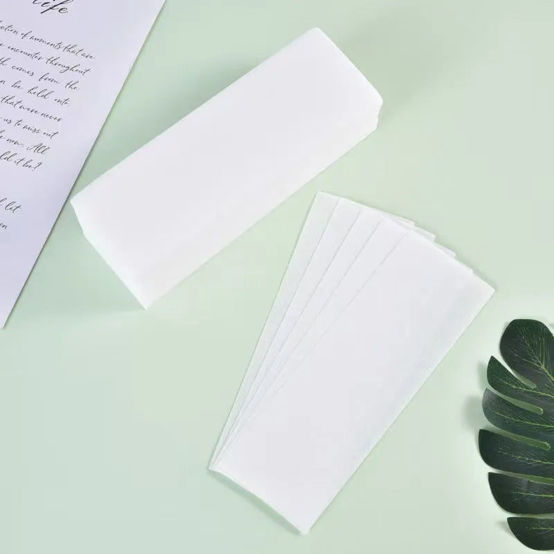 Pack of non-woven fabric hair removal waxing strips for body waxing