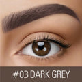 Waterproof brow cream eyebrow makeup in dark grey and golden yellow shades