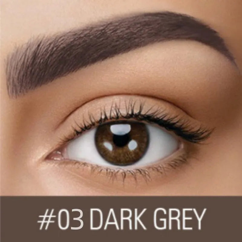 Waterproof brow cream eyebrow makeup in dark grey and golden yellow shades