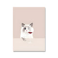 Modern simplicity style canvas wall painting with 40x60cm image size and white border.