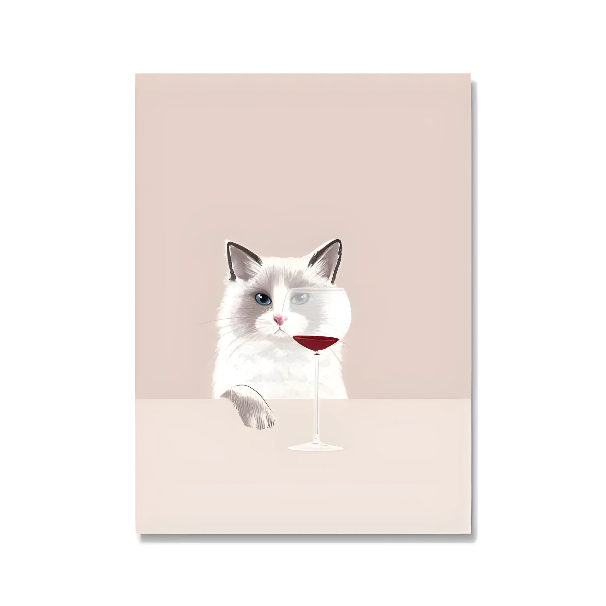 Modern simplicity style canvas wall painting with 40x60cm image size and white border.