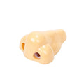 Flesh colour geometry plastic pencil sharpener with big nostril hole measuring 58x45x30mm