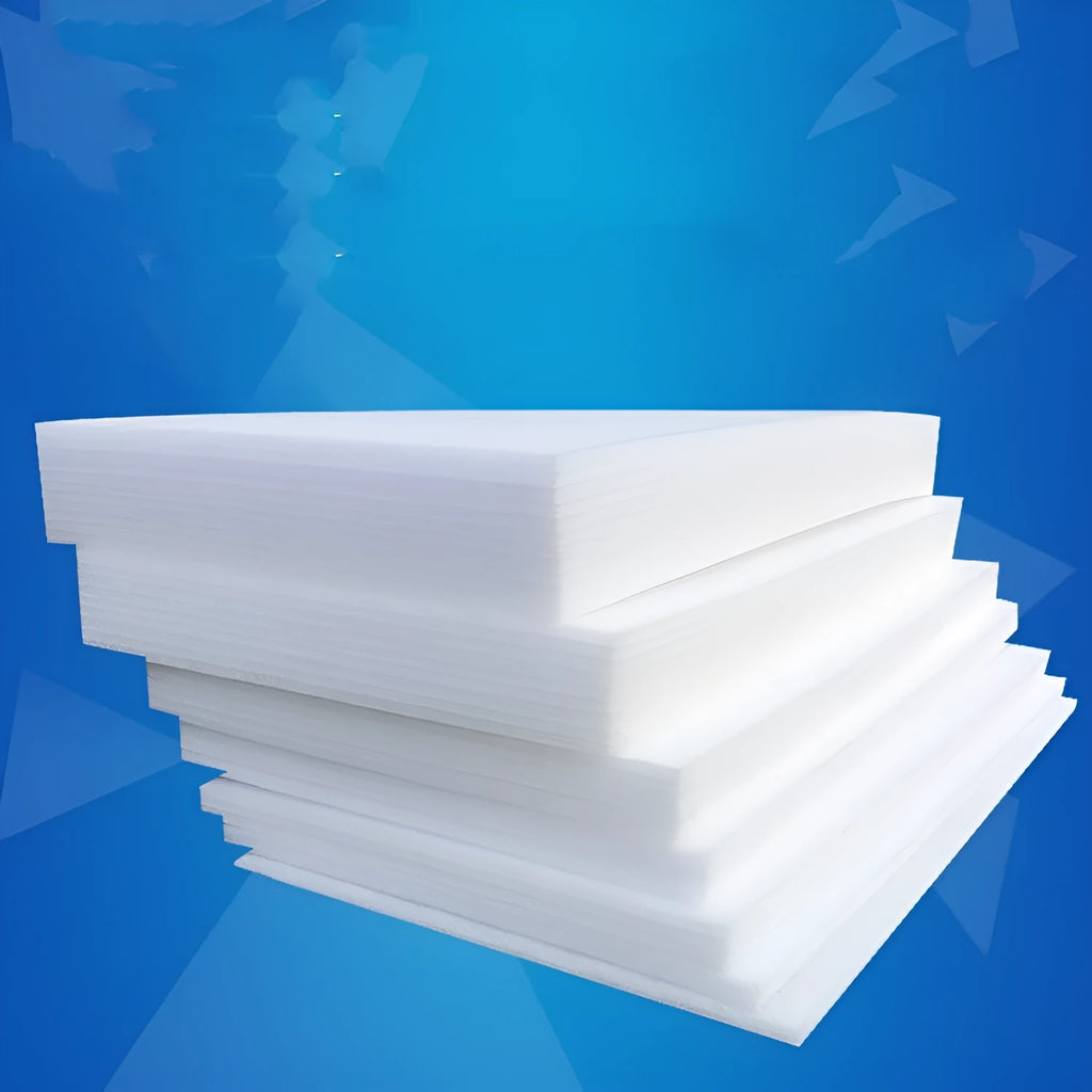 White EPE pearl cotton high-density foam board measuring 2 metres by 1 metre
