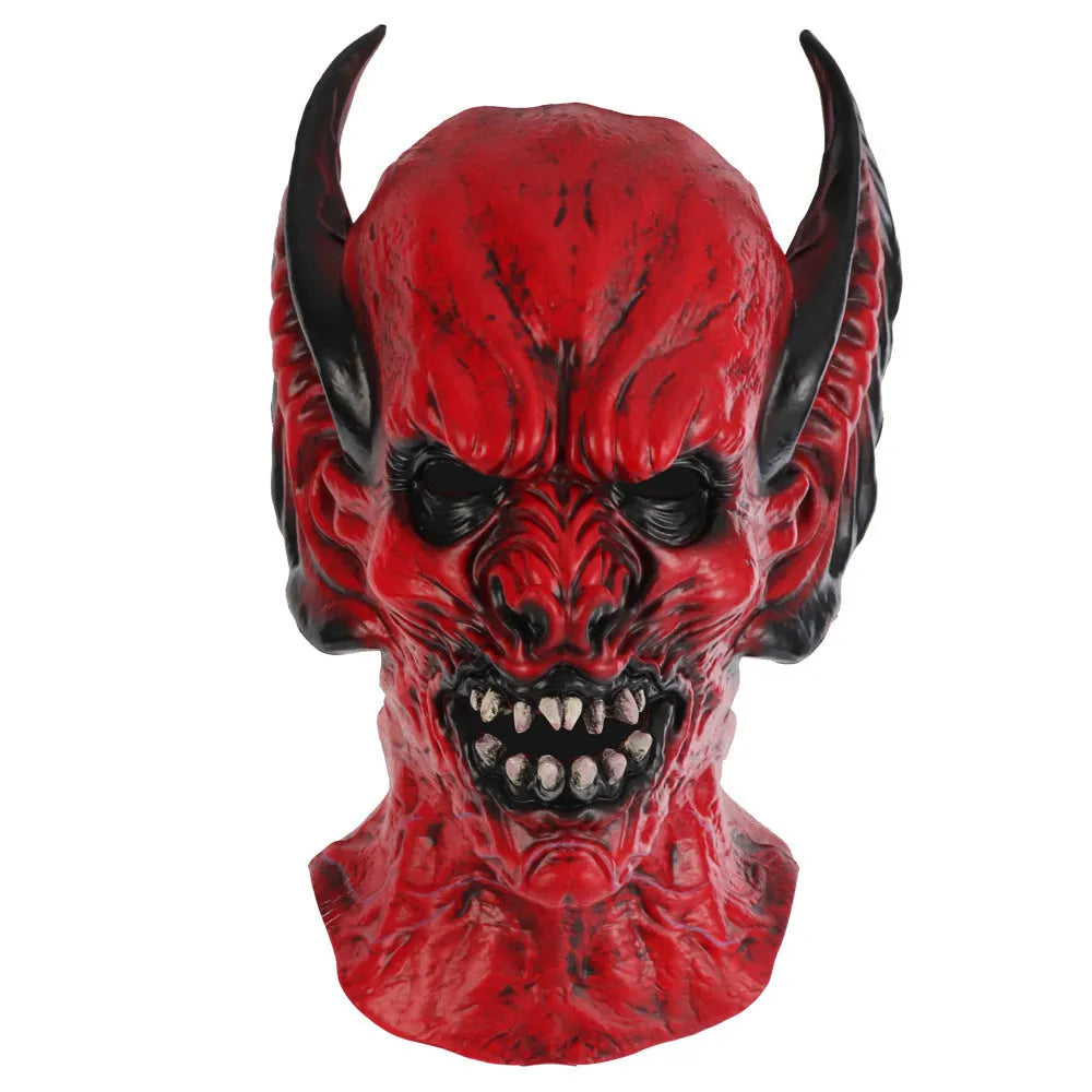Red bat head cover party mask for Halloween Christmas horror dress up