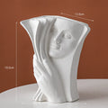 Creative ceramic book stand with glazed finish used for desktop storage and office decoration