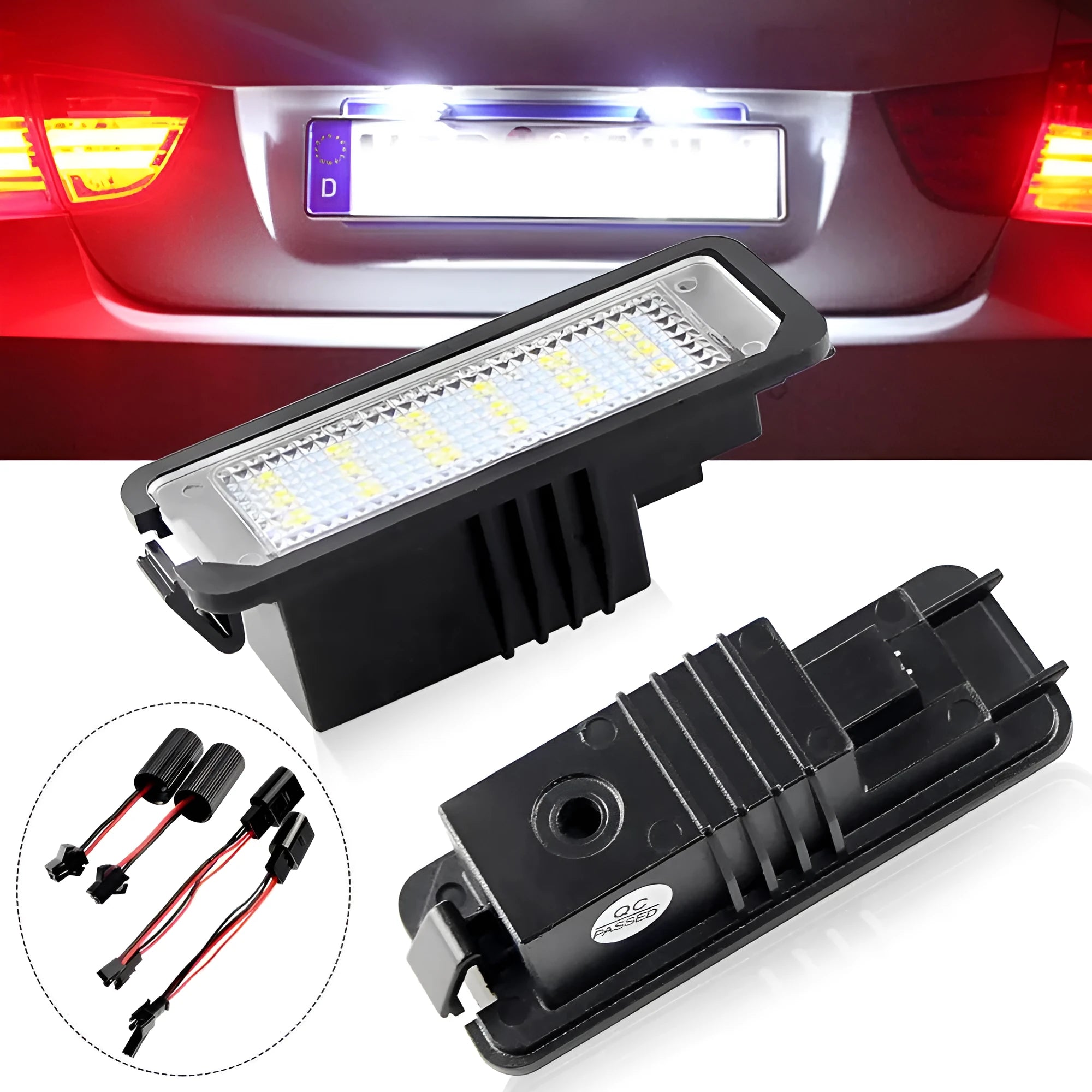Volkswagen LED licence plate light unit with Canbus for Golf, Polo models