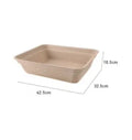 Brown disposable biodegradable cat litter box with waterproof design in three size options