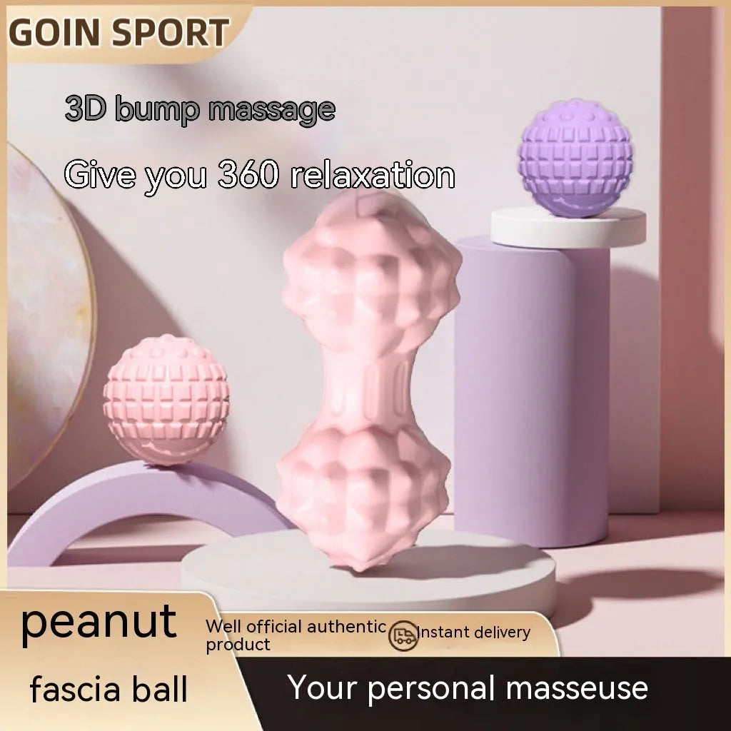 A blue 6cm TPR foot massage ball on a plain background.