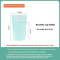 Oblique mouth bedside drinking cup with handle and lid for elderly and pregnant women