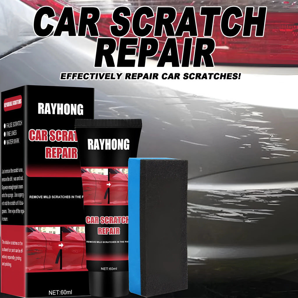 60ml tube of car scratch repair wax with applicator for automotive paint surfaces