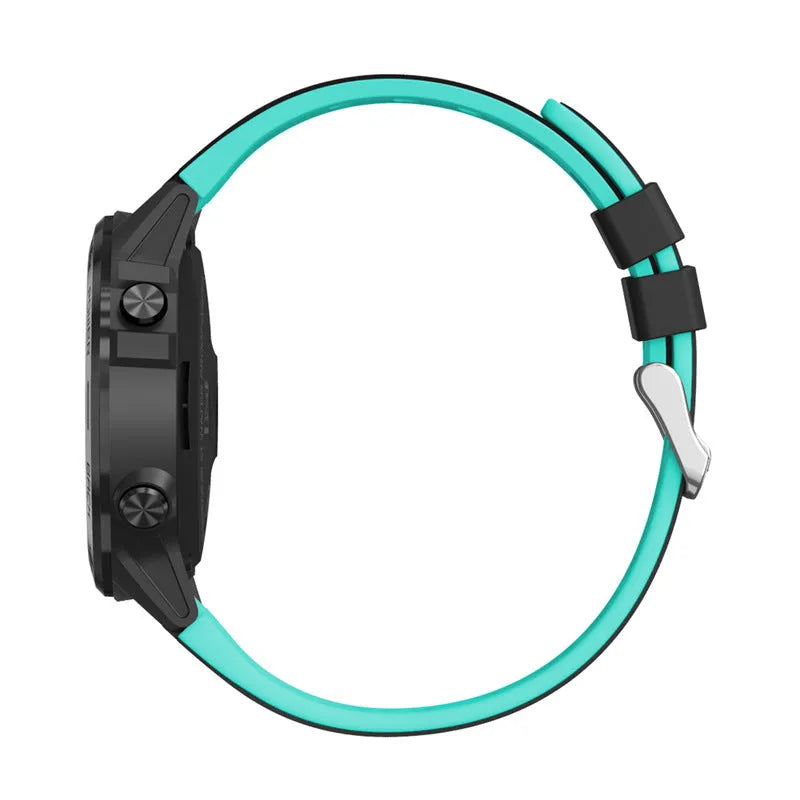 Outdoor sports smart watch with 1.3-inch screen and silicone strap in four colour options