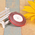 Polyester ribbon roll in green onion colour with gold wire trim showing 3-point width