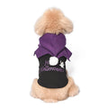 Black and orange pumpkin themed two-piece sweater and shawl dog clothes in cotton material