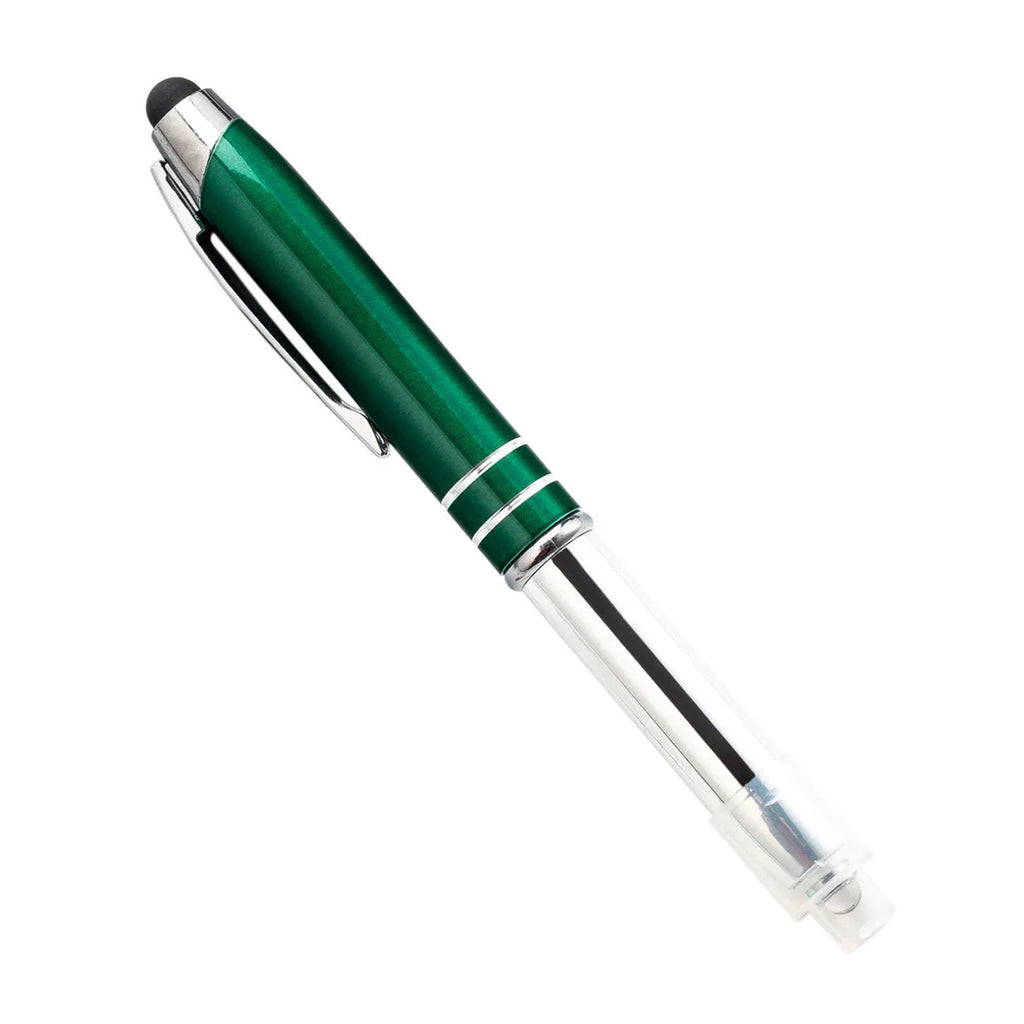 Metal capacitive stylus pen with LED light in five colour options