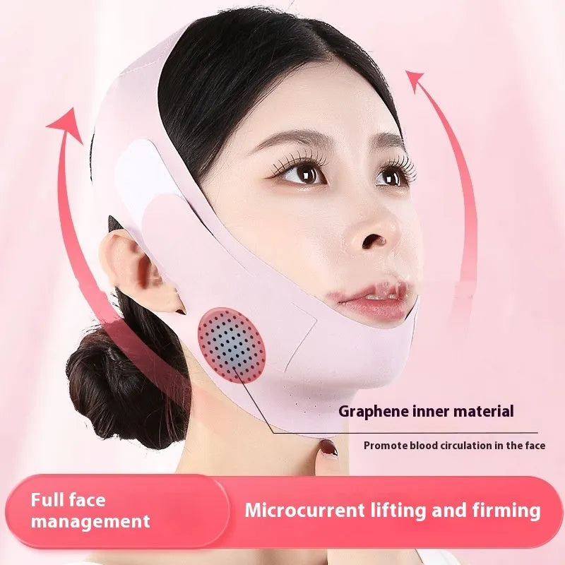 Small V face shaping mask with graphene 9.0 technology in purple and green colour options