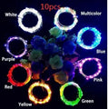 Flexible silver wire LED string lights with cork stopper for wine bottle decoration