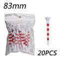 Plastic golf tee with spike stripe print in 70mm or 83mm size for golf practice