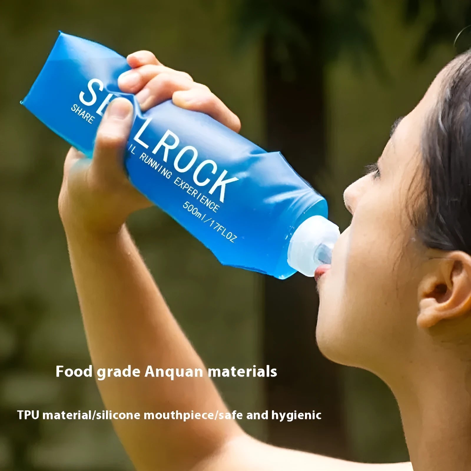 Plastic portable drinking straw with suction tube for mountain climbing and biking hydration