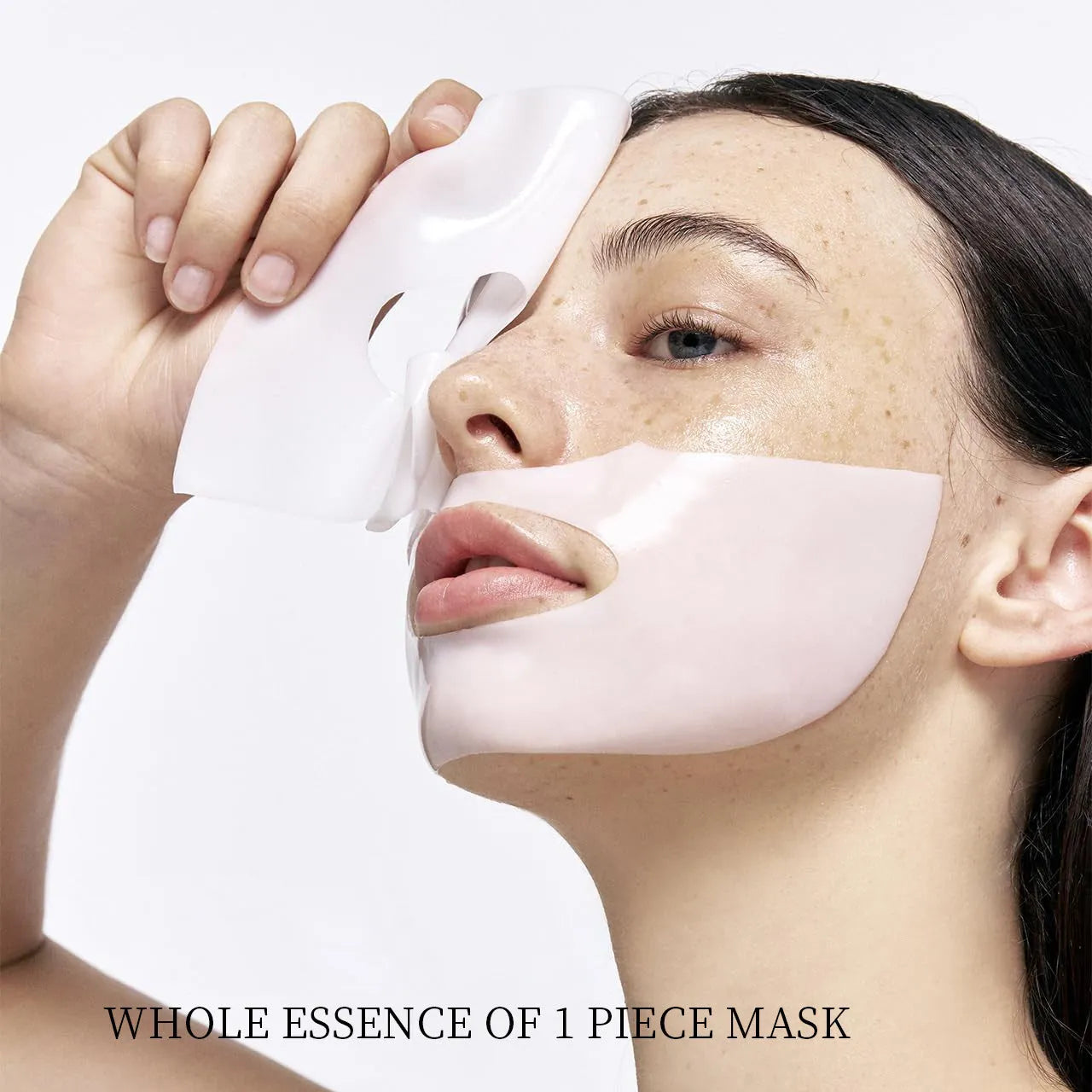 Collagen layered patch mask box containing 4 sheet masks for skincare