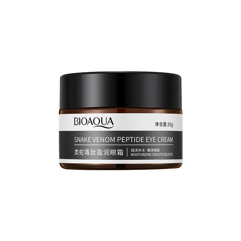 30g jar of peptide firming eye cream for women, targeting dark circles and fine lines.