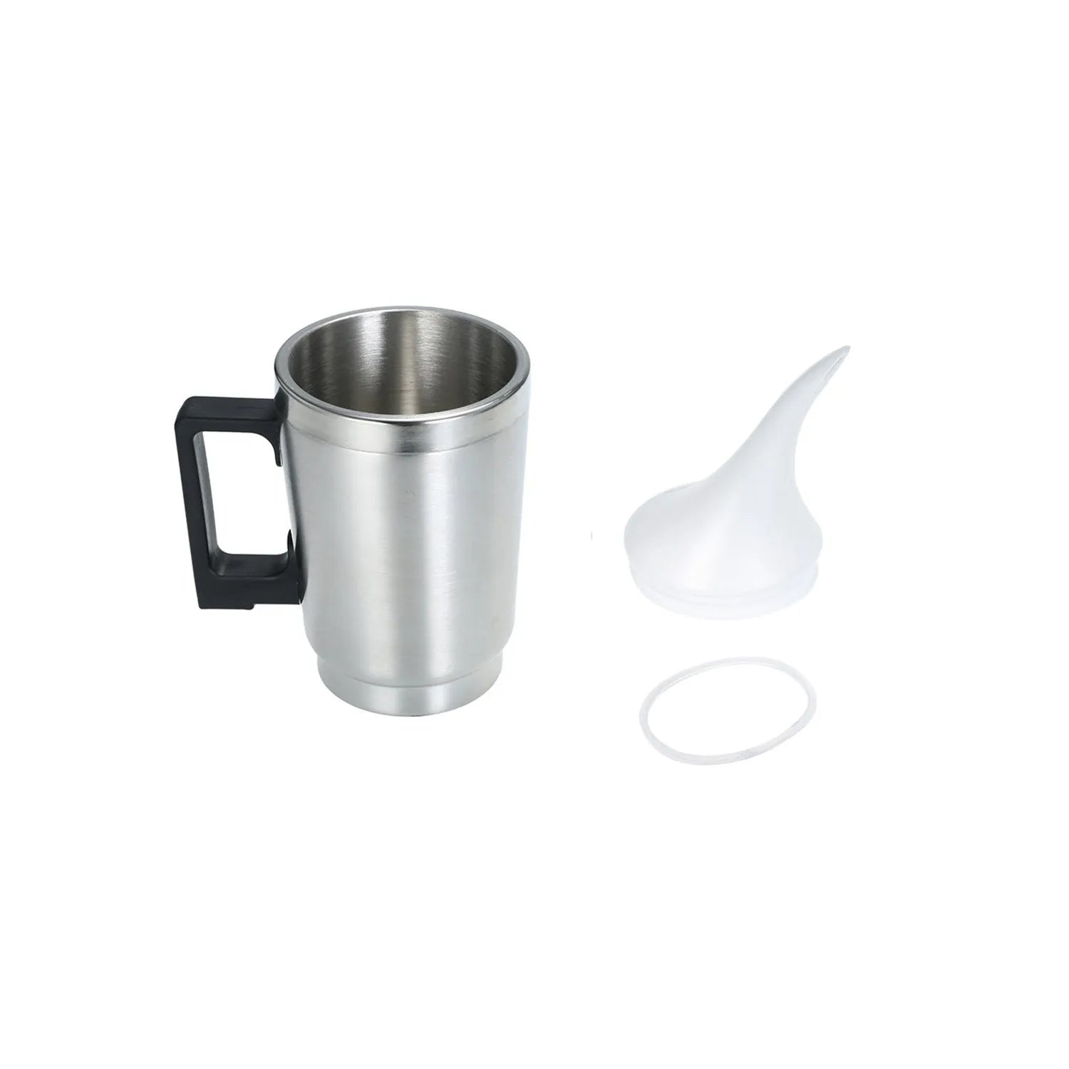 Stainless steel headlamp repair parts kit with power adapter options on a workshop bench.