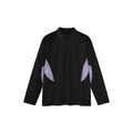 Men's lightweight polyester top with stitching detail in black or beige, available in long sleeve and short sleeve versions