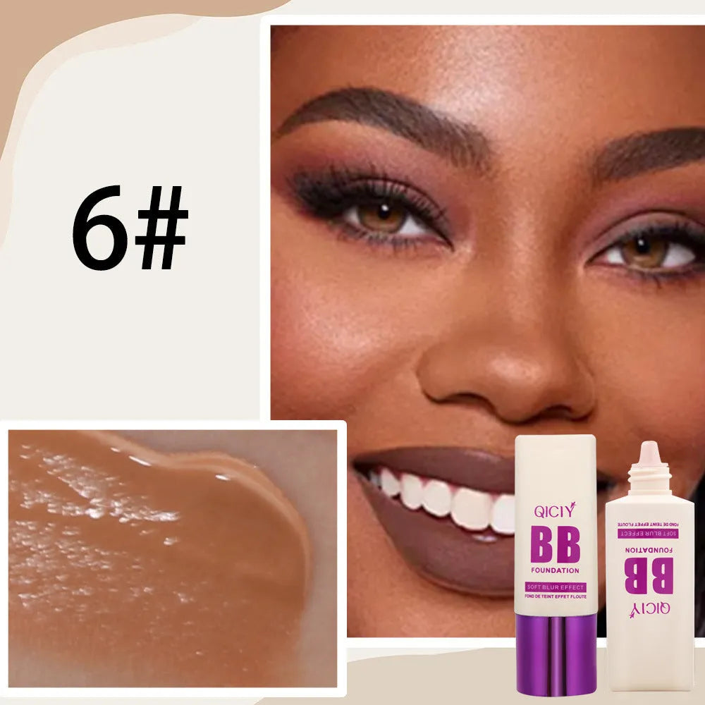 Feeding bottle liquid foundation concealer BB cream in ten shades with brightening formula