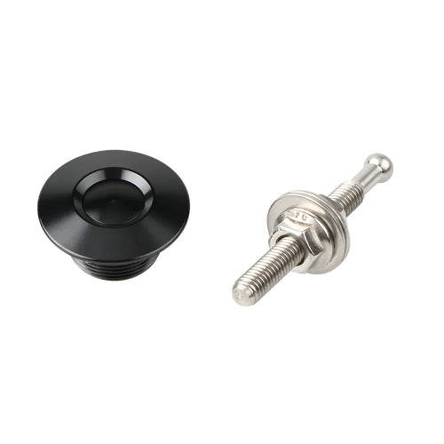 30mm aluminium alloy engine cover lock for modified racing cars in silver colour with 55mm screw