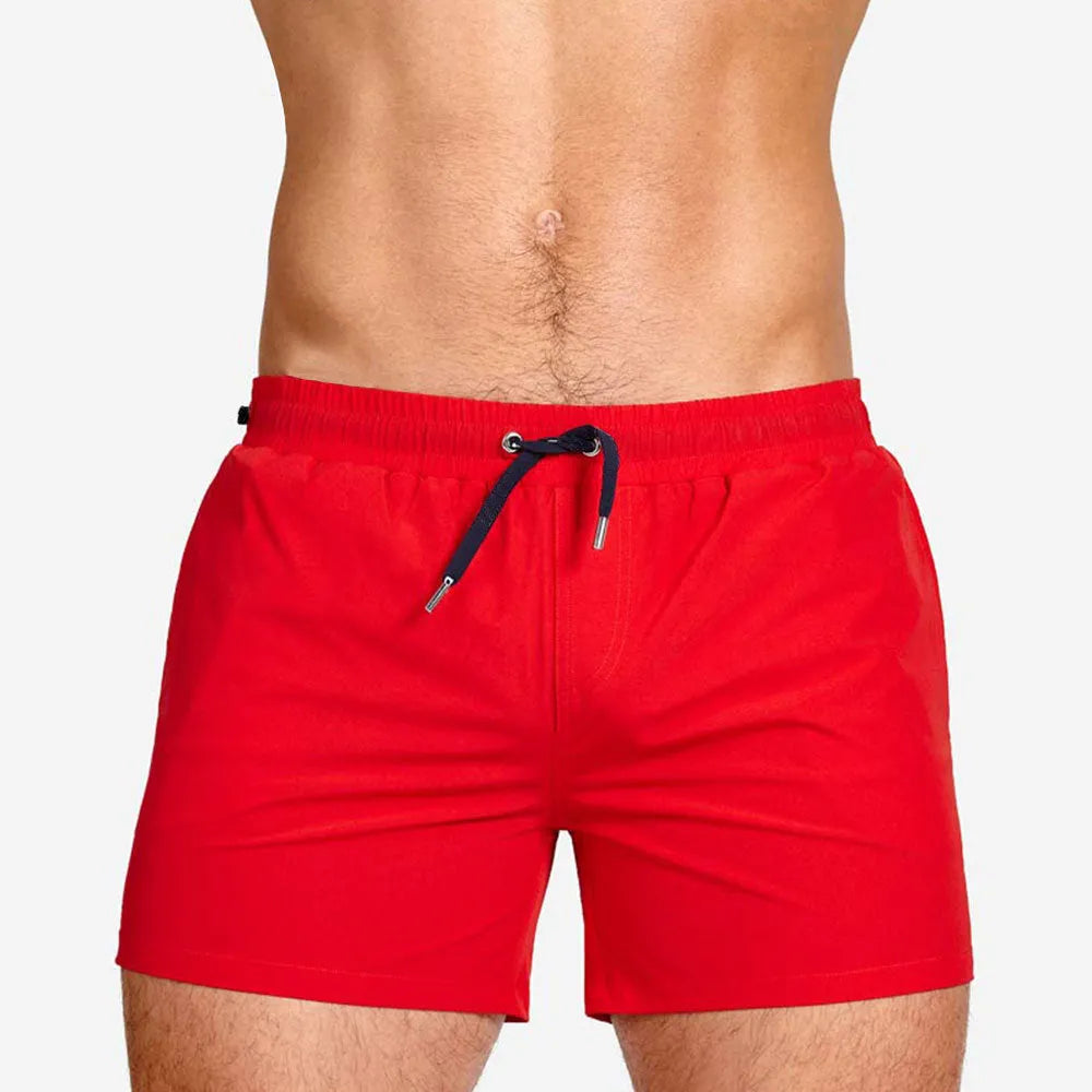 Mesh lining athletic shorts in multiple colours for swimming sports fitness