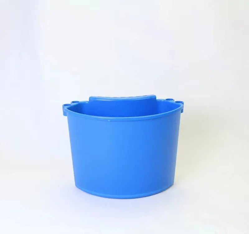 PP plastic car washing bucket with detachable handle in choice of black, red, blue, or pink colours
