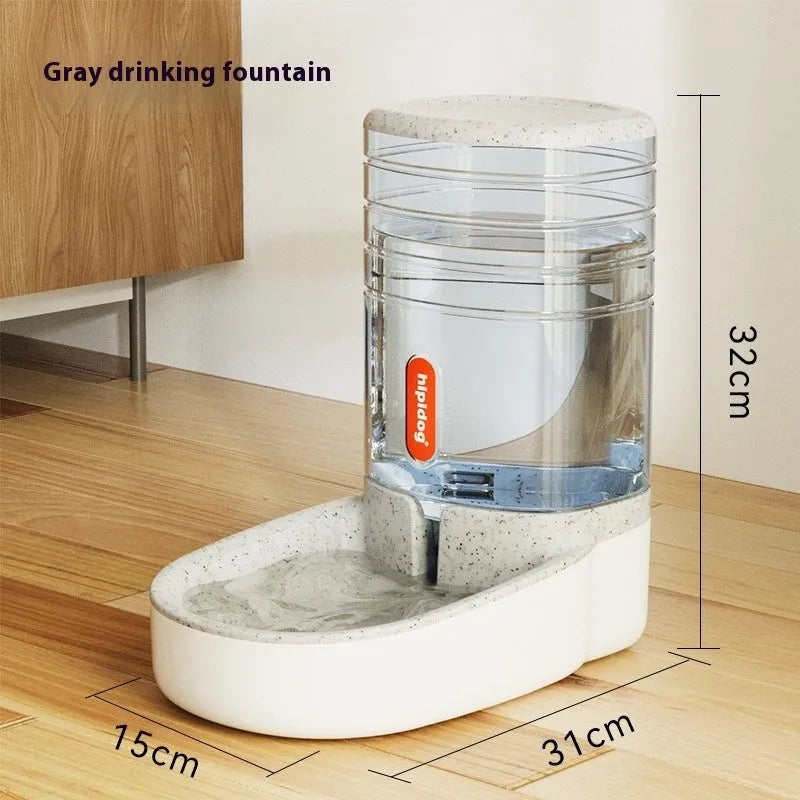 Automatic pet water fountain with 3.8 litre capacity in blue, green, grey, or pink colours for dogs and cats