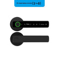 Black smart door lock with spherical card design for wooden interior doors