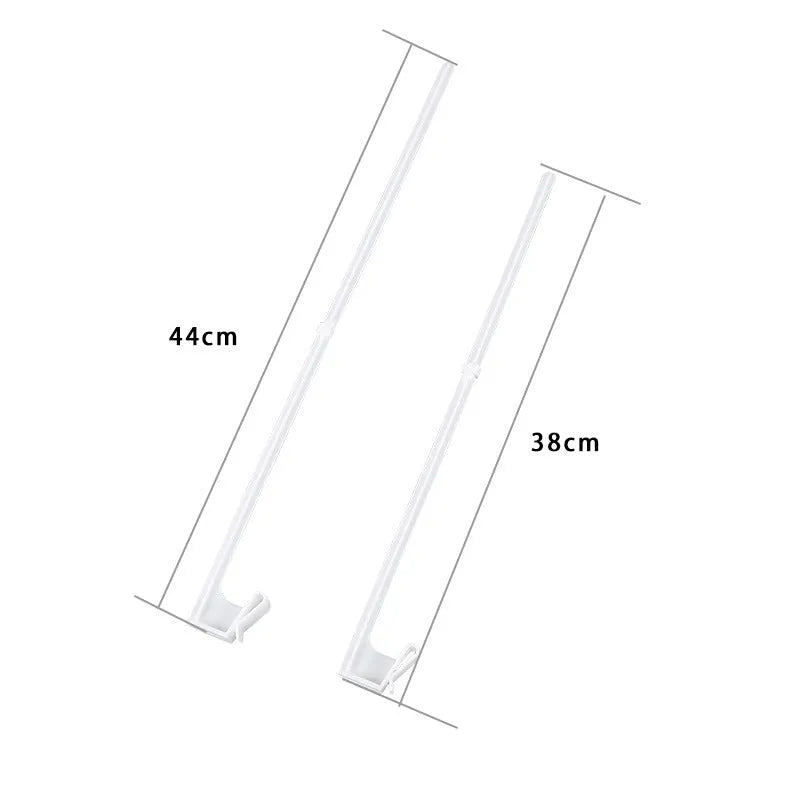 Set of 10 white PP plastic car window flag pole holder brackets for vehicle display mounting
