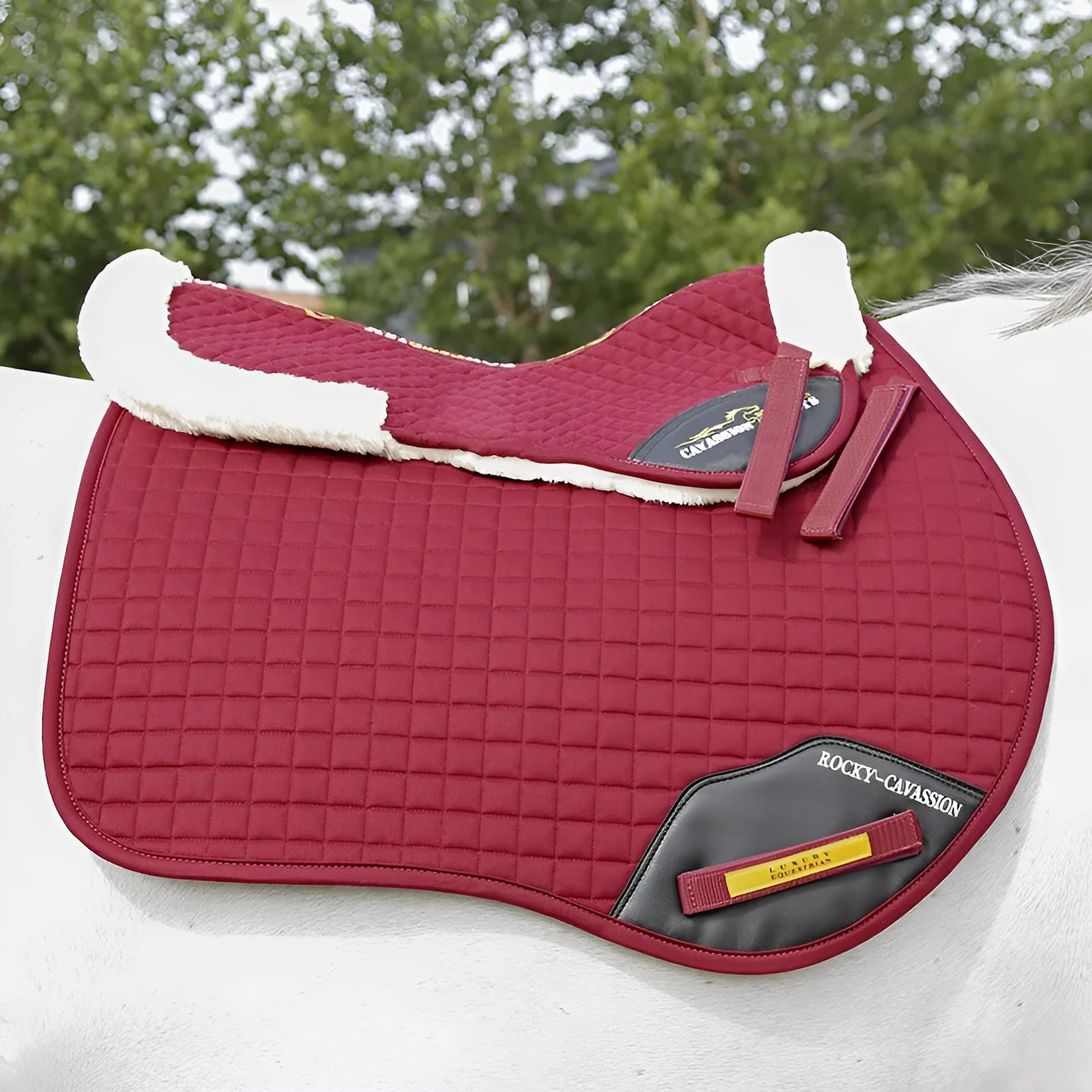 Riding shock absorption balance wool pad in multiple colours for waist protection during equestrian and cycling