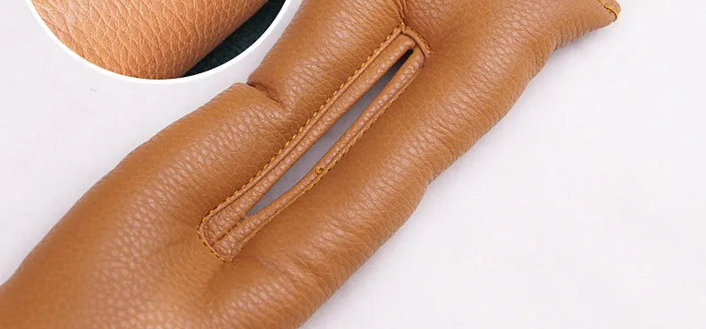 PU leather car seat gap filler strip in black, beige, brown and grey colours