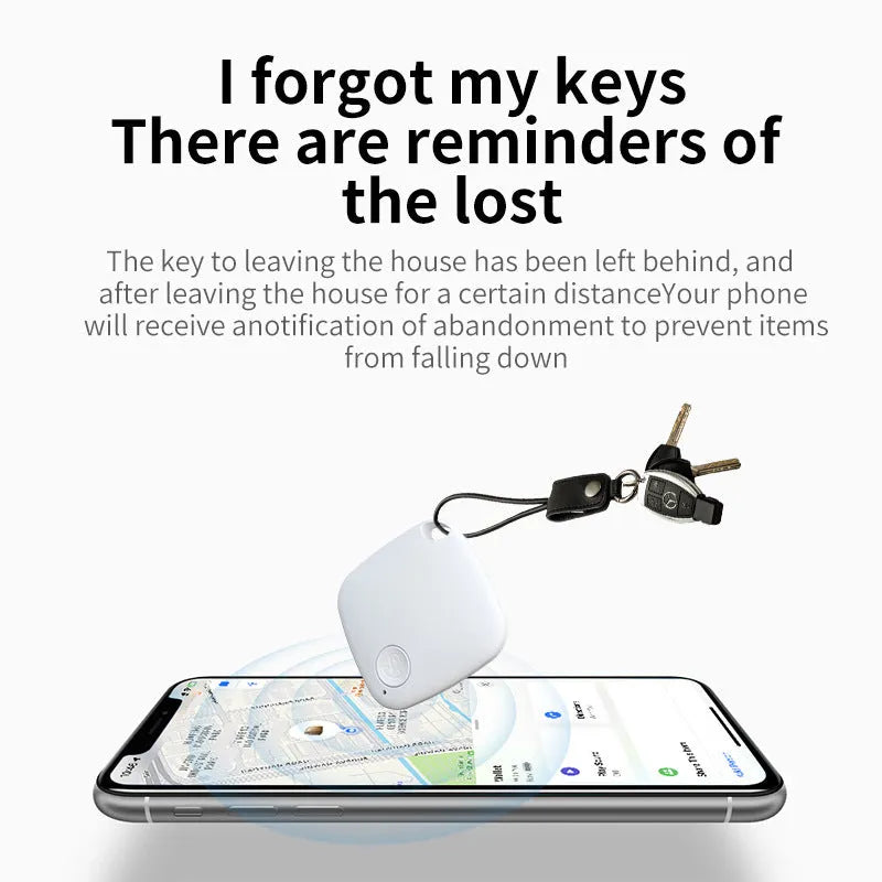 Diamond Global Bluetooth anti-loss tracker in five colour options on a keyring.